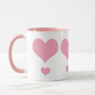 Tasse d'amour cœur rose