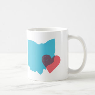 Tasse d'amour de forme d'état de l'Ohio