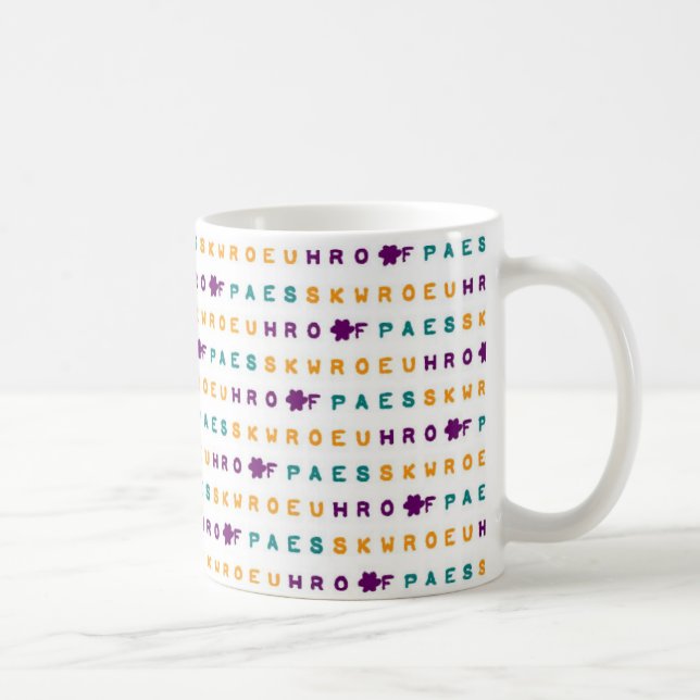 Tasse d'amour de joie de paix de Steno (Droite)