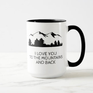 Tasse d'amour de montagne