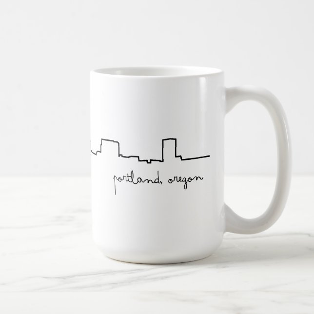Tasse d'amour de Portland, paysage urbain de (Droite)