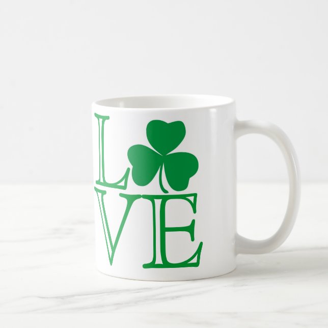 Tasse d'amour de shamrock (Droite)