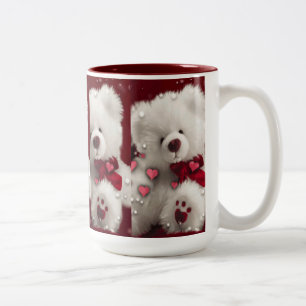 Tasse d'amour de Valentine d'ours de nounours