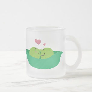 Tasse d'amoureux de cosse de pois