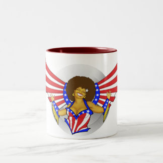 Tasse d'ange d'amour d'Afro