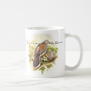 Tasse d'animaux de faune d'oiseaux de colombe de