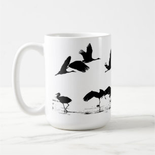 Tasse d'animaux de faune d'oiseaux de grue de
