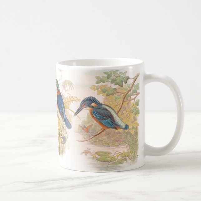 Tasse d'animaux d'étang de faune d'oiseaux de (Droite)