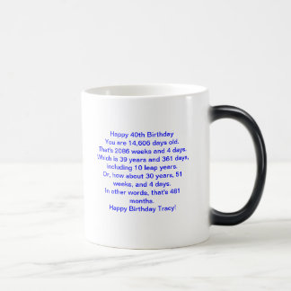 Tasse d'anniversaire