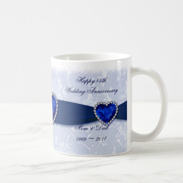 Tasse d'anniversaire de mariage de damassé (Droite)