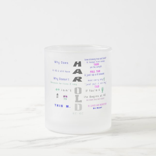 Tasse d'anniversaire - H (Centre)