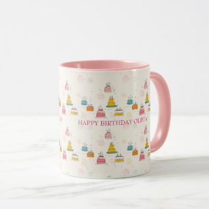 Tasse d'anniversaire personnalisée – Gâteaux flott