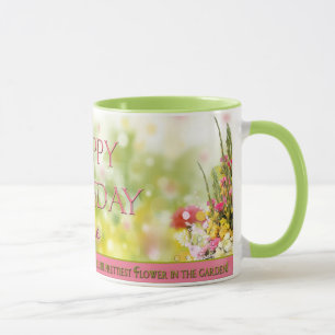 Tasse d'anniversaire - PERSONNALISEZ - JARDIN