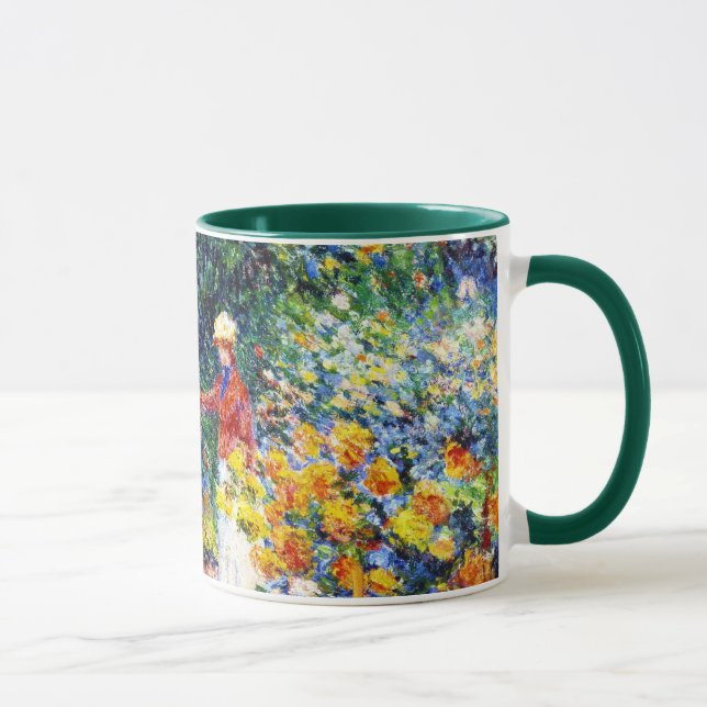 Tasse Dans la peinture de femme de Claude Monet de (Droite)