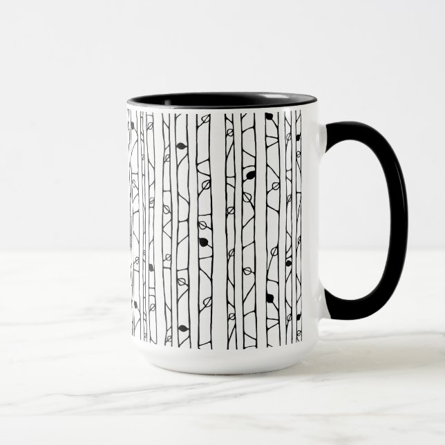 Tasse Dans les bois, la musique noire (Droite)