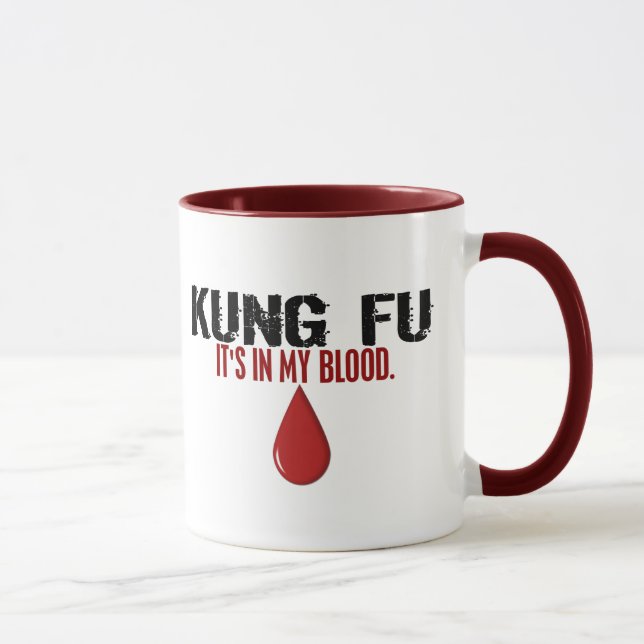 Tasse Dans mon sang KUNG FU (Droite)