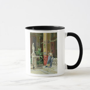 Tasse Dans une cour à Pompeii, 1878
