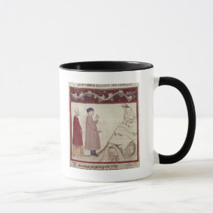 Tasse Dante et Virgil rencontrent les âmes emprisonnée
