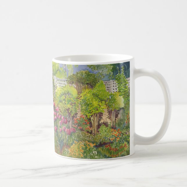 Tasse d'aquarelle du jardin de Jane Austen (Droite)