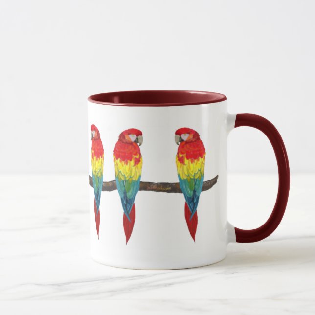 Tasse d'ara d'écarlate (Droite)