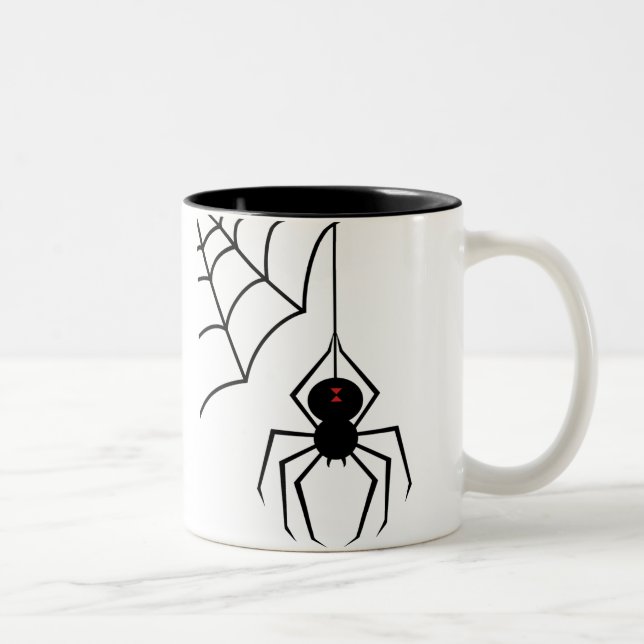 Tasse d'araignée de veuve noire (Droit)