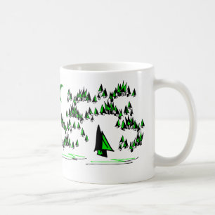 tasse d'arbres forestiers