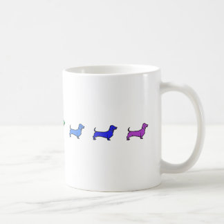 Tasse d'arc-en-ciel de Daschund