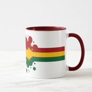 Tasse d'arc-en-ciel de Rasta