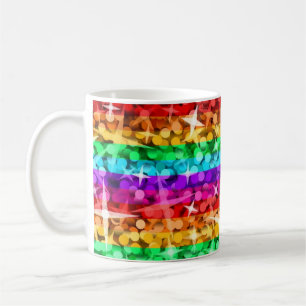 Tasse d'arc-en-ciel de tape-à-l'oeil