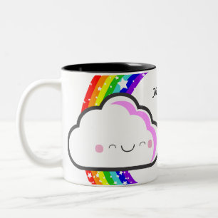 Tasse d'arc-en-ciel du Merci KAWAII par le