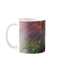 Tasse d'art abstrait colorée