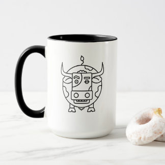 Tasse d'art abstrait Taureau sans gêne