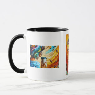 Tasse d'art Breeze Café – Illustration de fille co