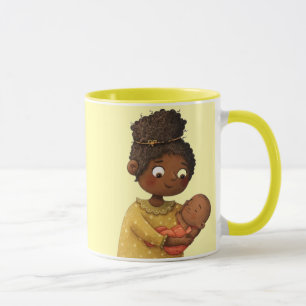 Tasse d'art Café Moment Tendre et Fantaisiste Mère
