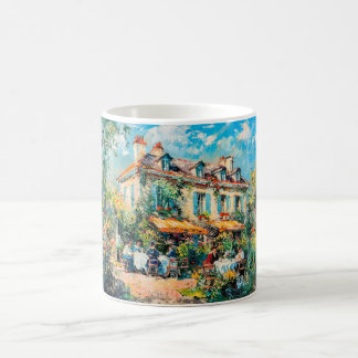 Tasse d'art de jardin impressionniste Maison d'été