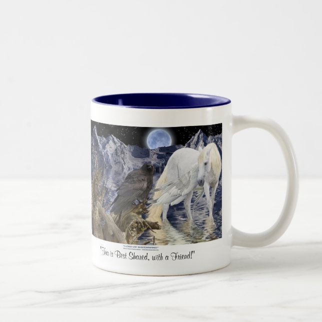 Tasse d'art d'imaginaire de PEGASUS et d'AMI de (Droit)