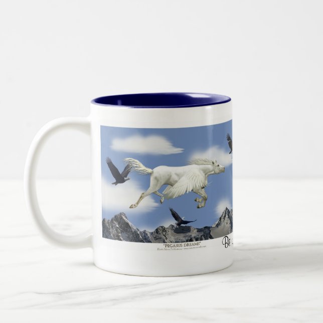 Tasse d'art d'imaginaire de VOL PEGASUS et (Gauche)