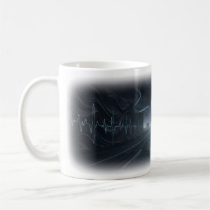 Tasse d'art Neon Apple Pulse sur Midnight Road