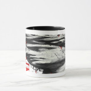 Tasse d'art Polka Déchets Bust Classique Fêlé