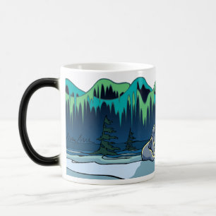 Tasse d'art tribal d'ours Coupe Ours Polaire Ours 