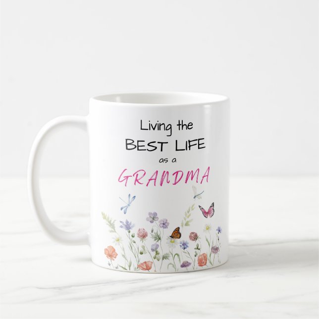 Tasse - Das beste Leben als Oma (Links)