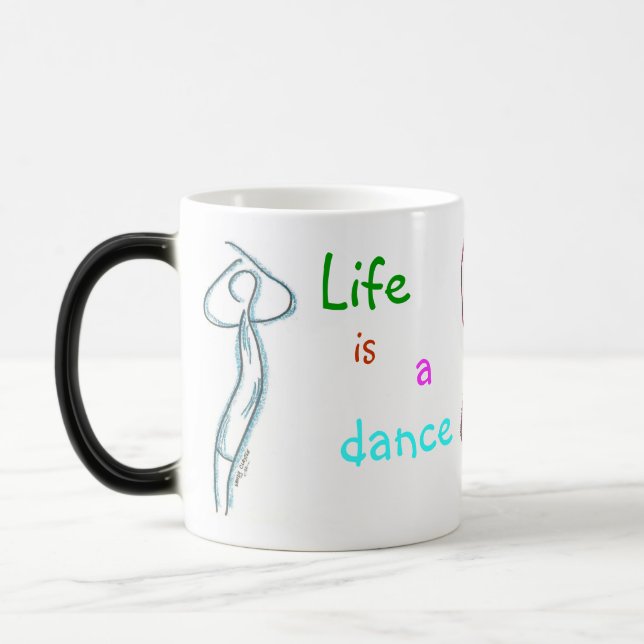 Tasse - das Leben ist ein Tanz vieler Schritte (Links)