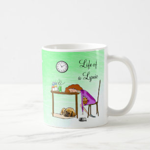 Tasse 'Das Leben mit Lyme müde Dame'