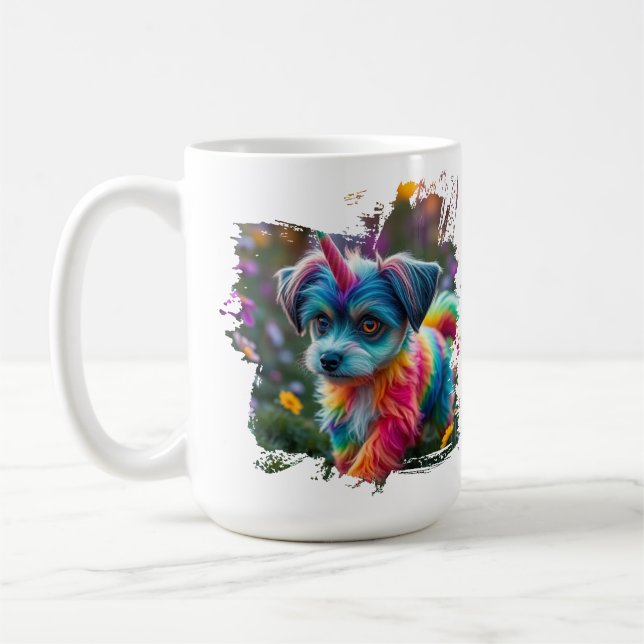 Tasse 'Das Leben passiert, Kaffee hilft' (Links)