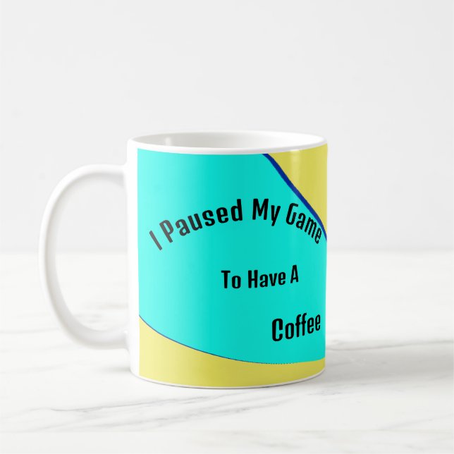Tasse, dass ich mein Spiel für einen Kaffee hielt Kaffeetasse (Links)
