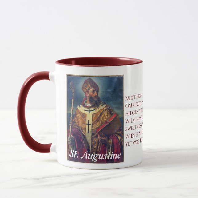 Tasse d'Augustine avec la citation (Gauche)