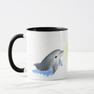 Tasse Dauphin jouant avec Sun