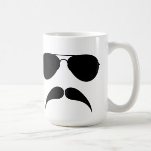 Tasse d'aviateur de moustache