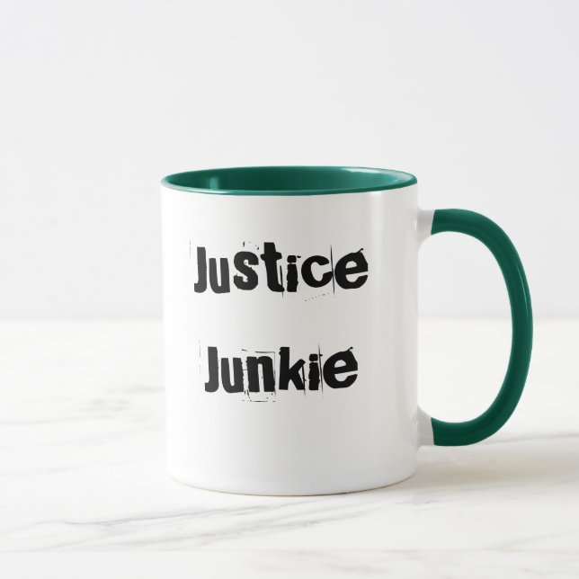 Tasse d'avocat - surnom drôle - drogué de justice (Droite)