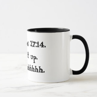 Tasse de 27:14 de proverbes noire et blanche